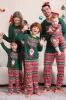 Dark Green Christmas Family Matching Pajamas Set sold by Zapaka