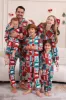 Red and Green Colorblock Christmas Hooded Family Pajama Set sold by Zapaka