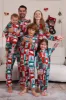 Red and Green Colorblock Christmas Hooded Family Pajama Set sold by Zapaka