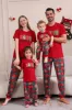 Red Merry Christmas Family Pajama Sets sold by Zapaka