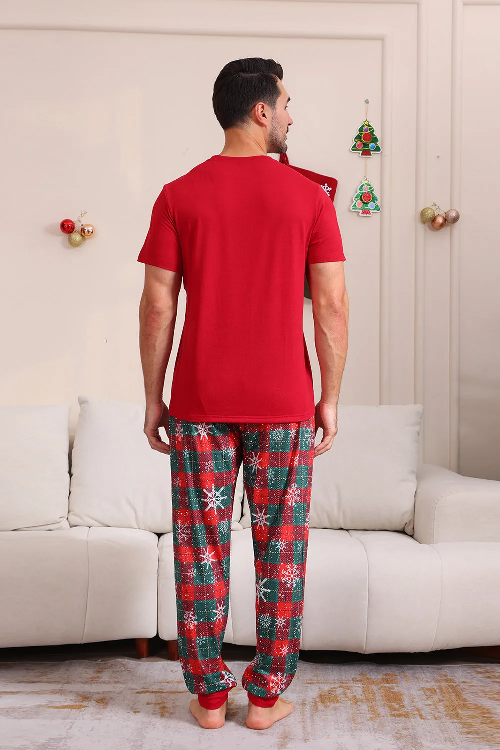 Red Merry Christmas Family Pajama Sets sold by Zapaka product image thumbnail 4