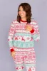 Snowflake And Deer Print Grey Family Matching Christmas Pajamas Set sold by Zapaka
