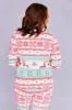 Snowflake And Deer Print Grey Family Matching Christmas Pajamas Set sold by Zapaka