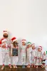 Snowflake And Deer Print Grey Family Matching Christmas Pajamas Set sold by Zapaka