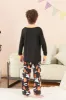 Black Halloween Pumpkin Printed Family Pajamas Set sold by Zapaka