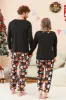 Black Halloween Pumpkin Printed Family Pajamas Set sold by Zapaka