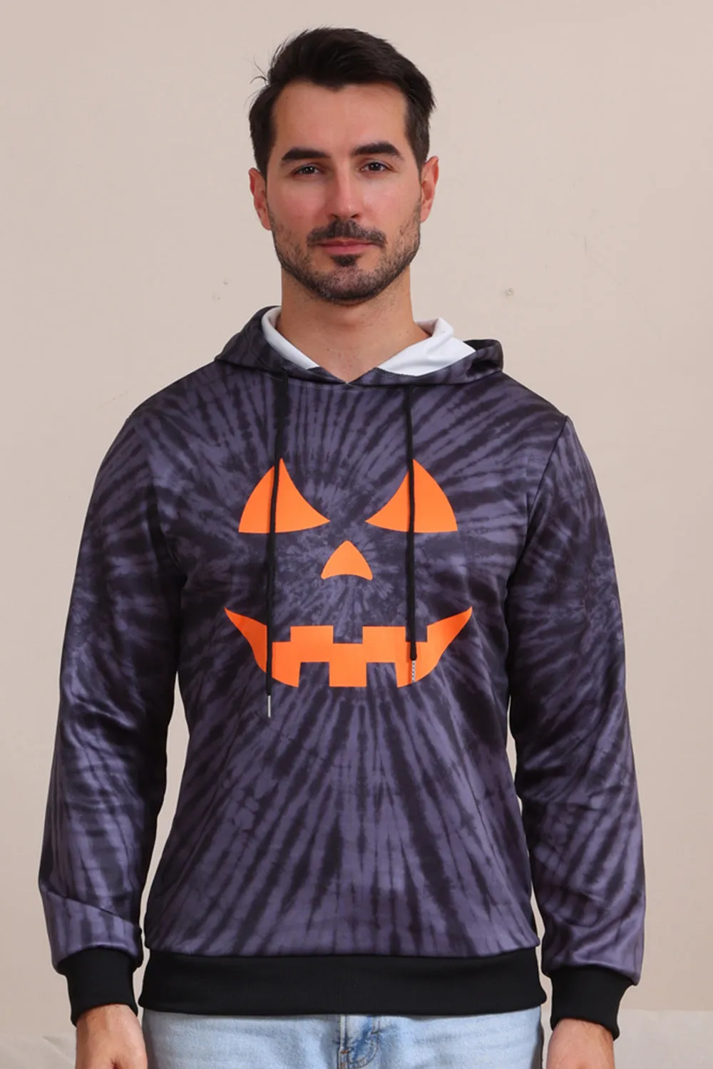 Black Trick or Treat Printed Halloween Family Pajamas Set sold by Zapaka product image thumbnail 3