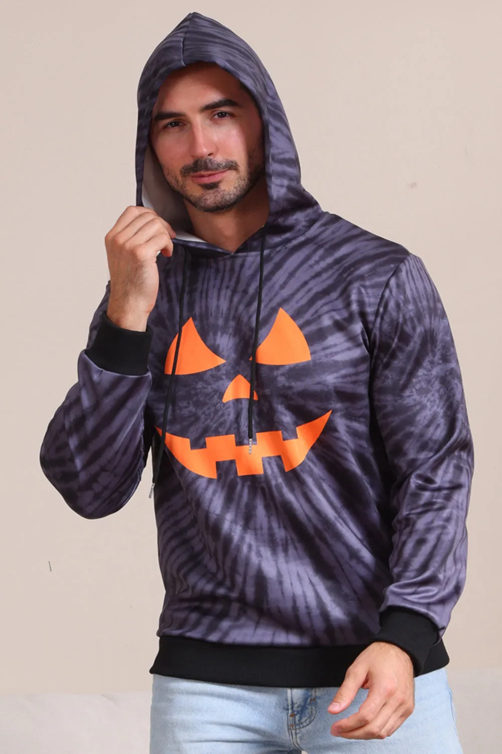 Black Trick or Treat Printed Halloween Family Pajamas Set sold by Zapaka product image thumbnail 4