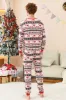 Black and White Printed Christmas Fmaily Matching Pajamas Set sold by Zapaka