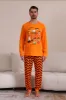 Orange Halloween Family Matching Pajama Set sold by Zapaka