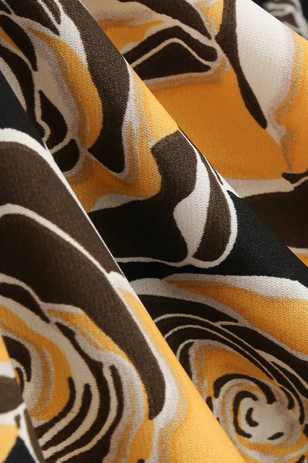 Black Rose Printed A-Line Boat Neck Midi 1950s Dress sold by Zapaka product image thumbnail 5