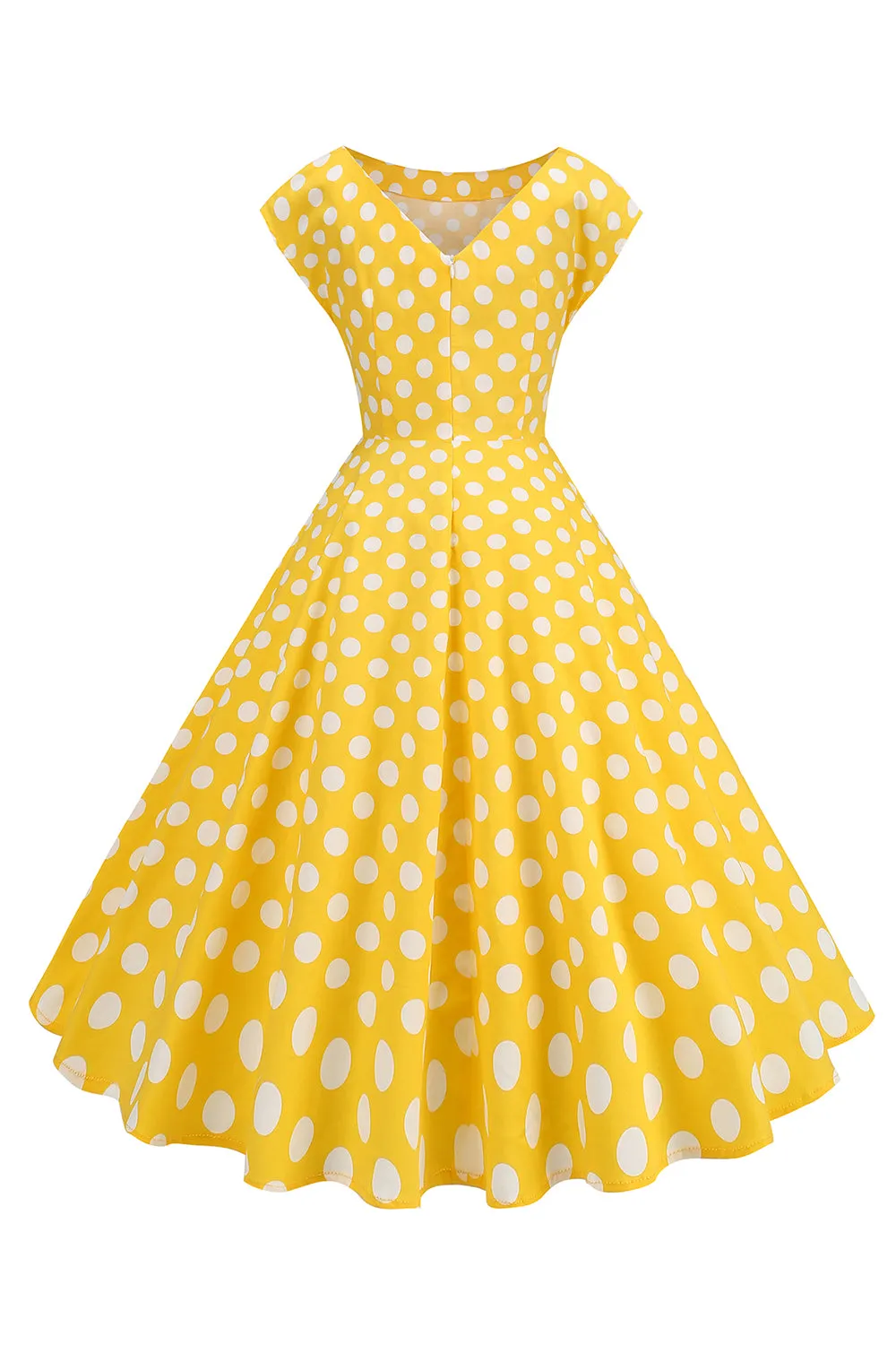 Red and Black Plaid A-Line V-Neck 1950s Dress sold by Zapaka product image thumbnail 5