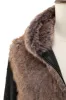 Fluffy Brown Faux Fur Short Men's Coat with Hood sold by Zapaka