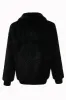Winter Black Men's Faux Fur Zip-Up Coat sold by Zapaka