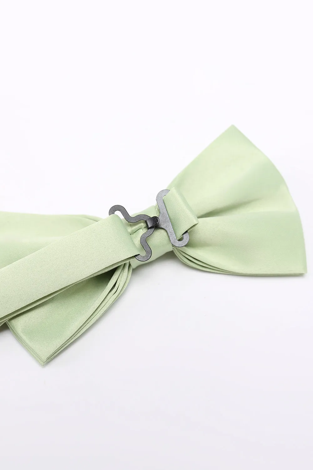 Light Green Men's 3-Piece Accessory Set (Bow Tie, Pocket Square, Pin) sold by Zapaka product image thumbnail 4