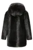Black Winter Puffy Long Sleeve Hooded Faux Fur Men's Coat sold by Zapaka