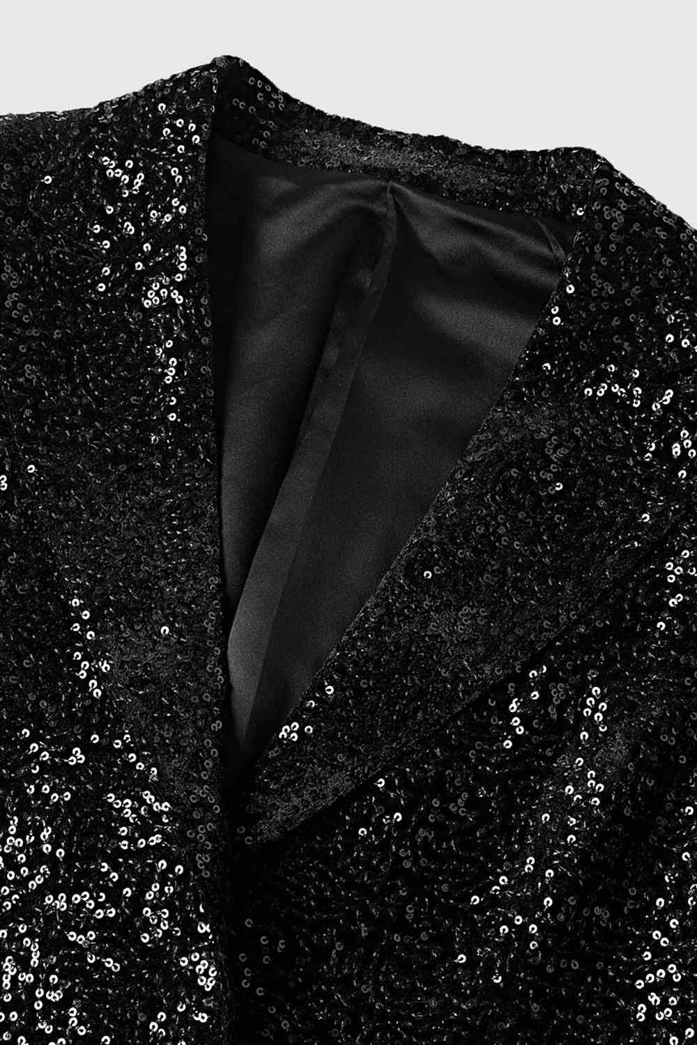 Sparkly Sequins Black Long Sleeves Blazer sold by Zapaka product image thumbnail 3