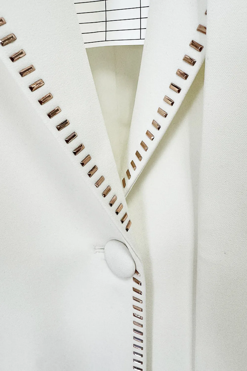 White Scarf Peak Lapel 2 Pieces Women Suits sold by Zapaka product image thumbnail 4