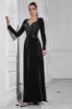 Sparkly A Line Velvet Long Prom Dress with Long Sleeves sold by Zapaka