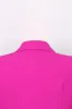 Fuchsia One Button Peak Lapel Women Suits sold by Zapaka