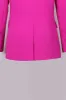 Fuchsia One Button Peak Lapel Women Suits sold by Zapaka