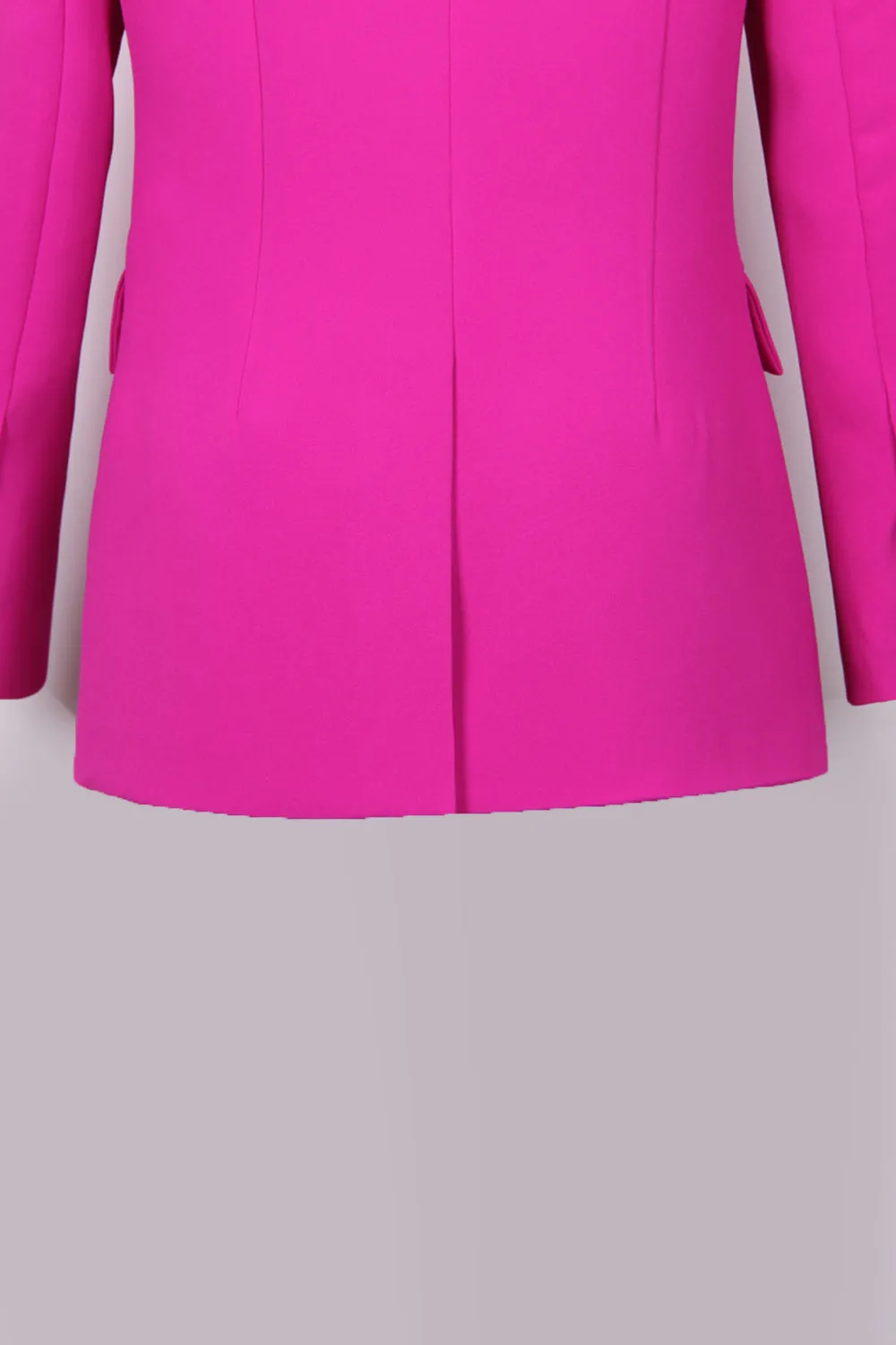 Fuchsia One Button Peak Lapel Women Suits sold by Zapaka product image thumbnail 5