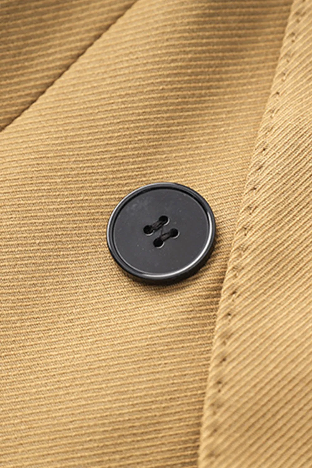 Camel Peak Lapel Long Women Coat sold by Zapaka product image thumbnail 3