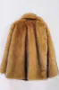 Brown Open Front Shaggy Faux Fur Women's Coat sold by Zapaka
