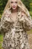 Leopard Print Maxi Shearling Coat with Belt sold by Zapaka
