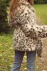 Leopard Print Maxi Shearling Coat with Belt sold by Zapaka