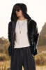 Black Men's Coat Faux Fur Long Sleeves Winter Outerwear sold by Zapaka