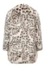 White Leopard Print Over Size Women's Fur Coat sold by Zapaka