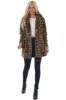 Yellow Leopard Print Women's Fur Coat sold by Zapaka