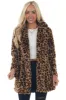 Yellow Leopard Print Women's Fur Coat sold by Zapaka