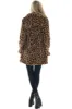Yellow Leopard Print Women's Fur Coat sold by Zapaka