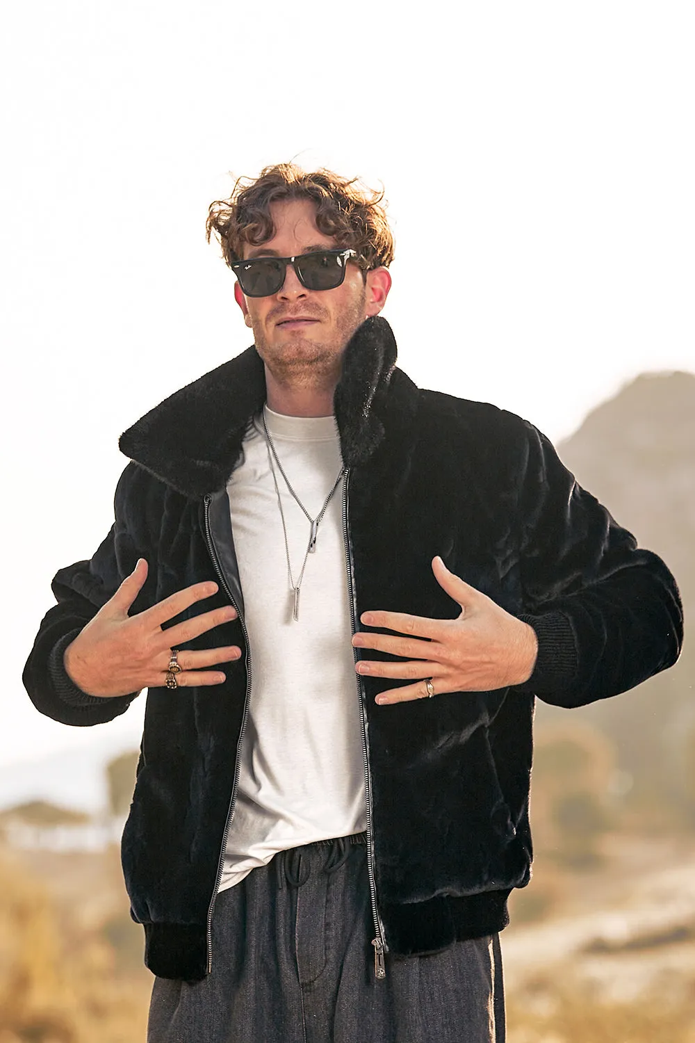 Luxury Faux Fur Winter Thickened Hooded Men's Coat sold by Zapaka product image thumbnail 4