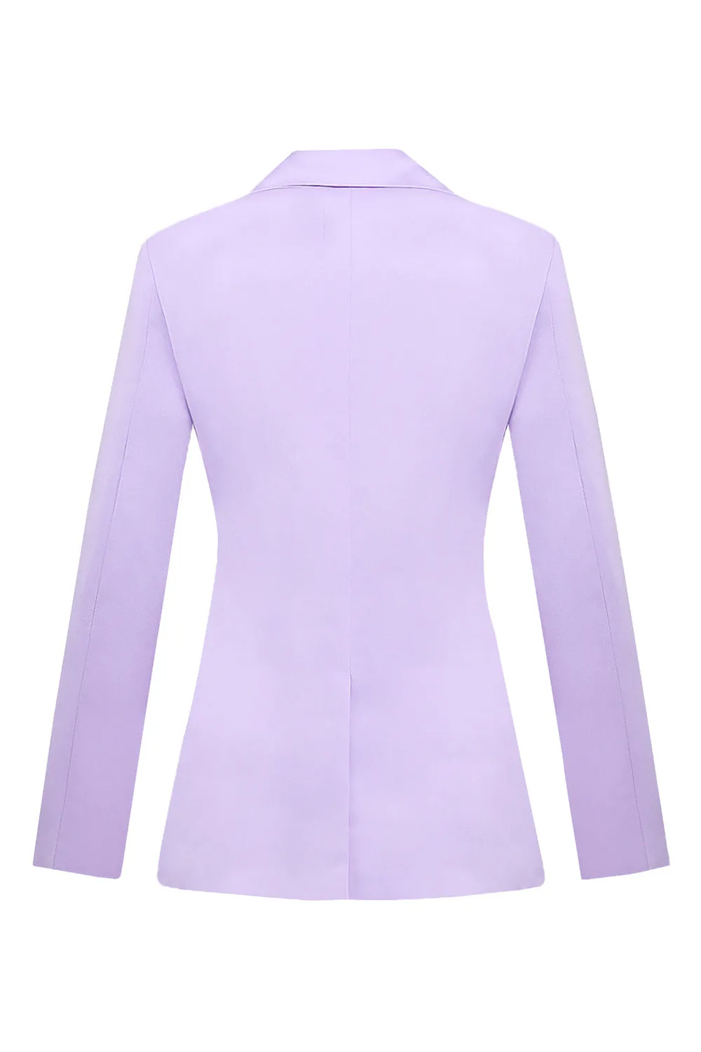 Lilac Notched Lapel Slim Fitted Women's Blazer sold by Zapaka product image thumbnail 2