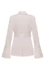 Champagne Double Breasted 2 Piece Women's Suits with Belt sold by Zapaka
