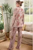Dusty Rose Velvet Notched Lapel Sequins 2 Pieces Suits sold by Zapaka