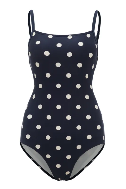 Black Summer Polka Dots Swimsuit sold by Zapaka
