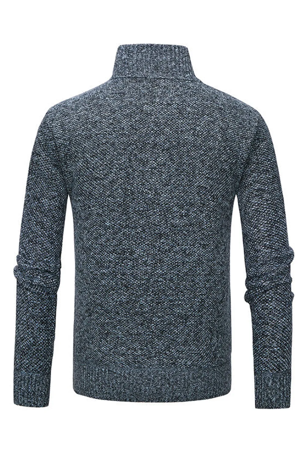 Men's Grey Stand Collar Zipper Loose Coat Top sold by Zapaka product image thumbnail 5