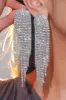 Red Heart Trendy Full Diamond Tassel Earrings sold by Zapaka