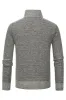 Men's Grey Stand Collar Zipper Loose Coat Top sold by Zapaka