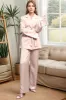 Champagne Double Breasted 2 Piece Women's Party Suits with Belt sold by Zapaka