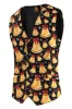 Orange Fitted Christmas 3-Piece Men's Party Suit sold by Zapaka