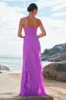 Tahiti Spaghetti Straps Chiffon Long Bridesmaid Dress with Ruffles sold by Zapaka