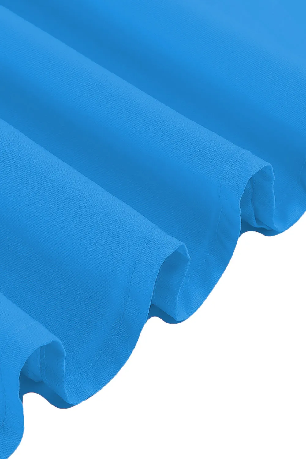 Burgundy Square Neck A-Line Midi 1950s Dress sold by Zapaka product image thumbnail 5