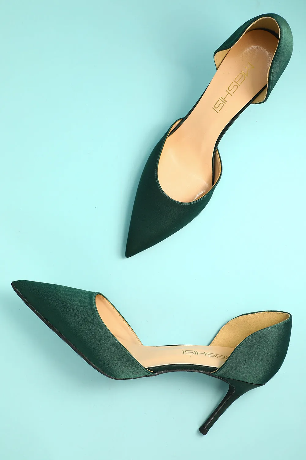 Dark Green Stiletto Heels sold by Zapaka