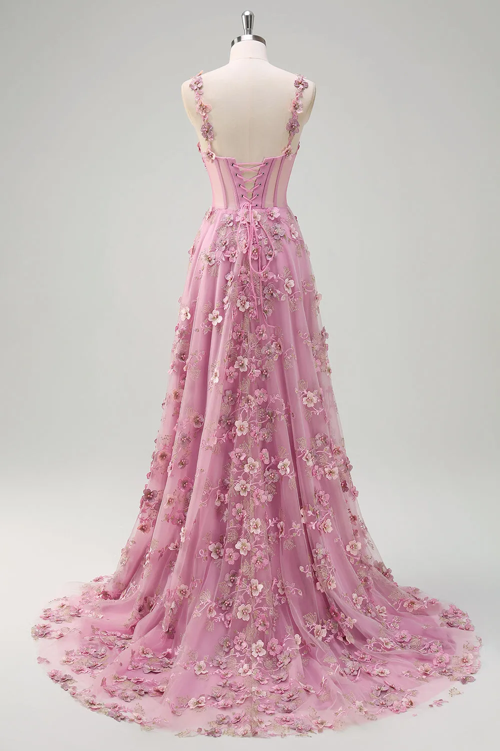 Taro Purple A-Line Off The Shoulder Applique Long Prom Dress with Slit sold by Zapaka product image thumbnail 2