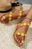 Yellow Flower Boho Flat Sandals sold by Zapaka
